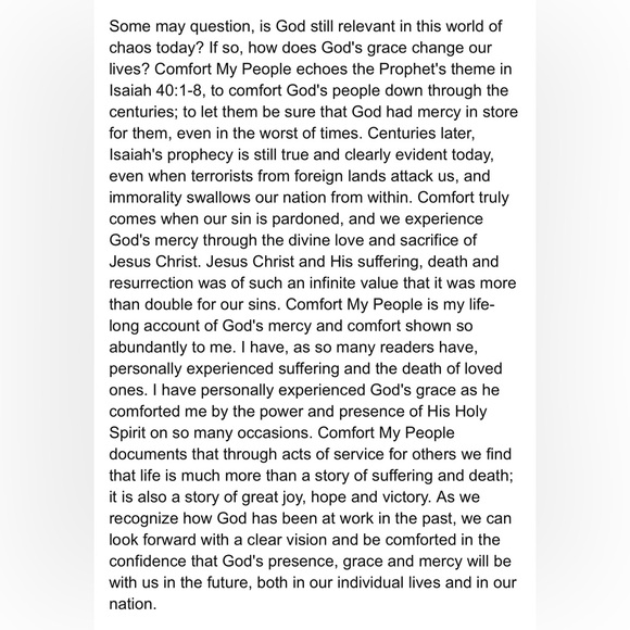 Comfort My People by Mary Ruth Cody McMorris paperback - Picture 3 of 6